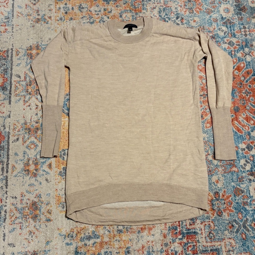 J.Crew cotton-wool cream crewneck sweater